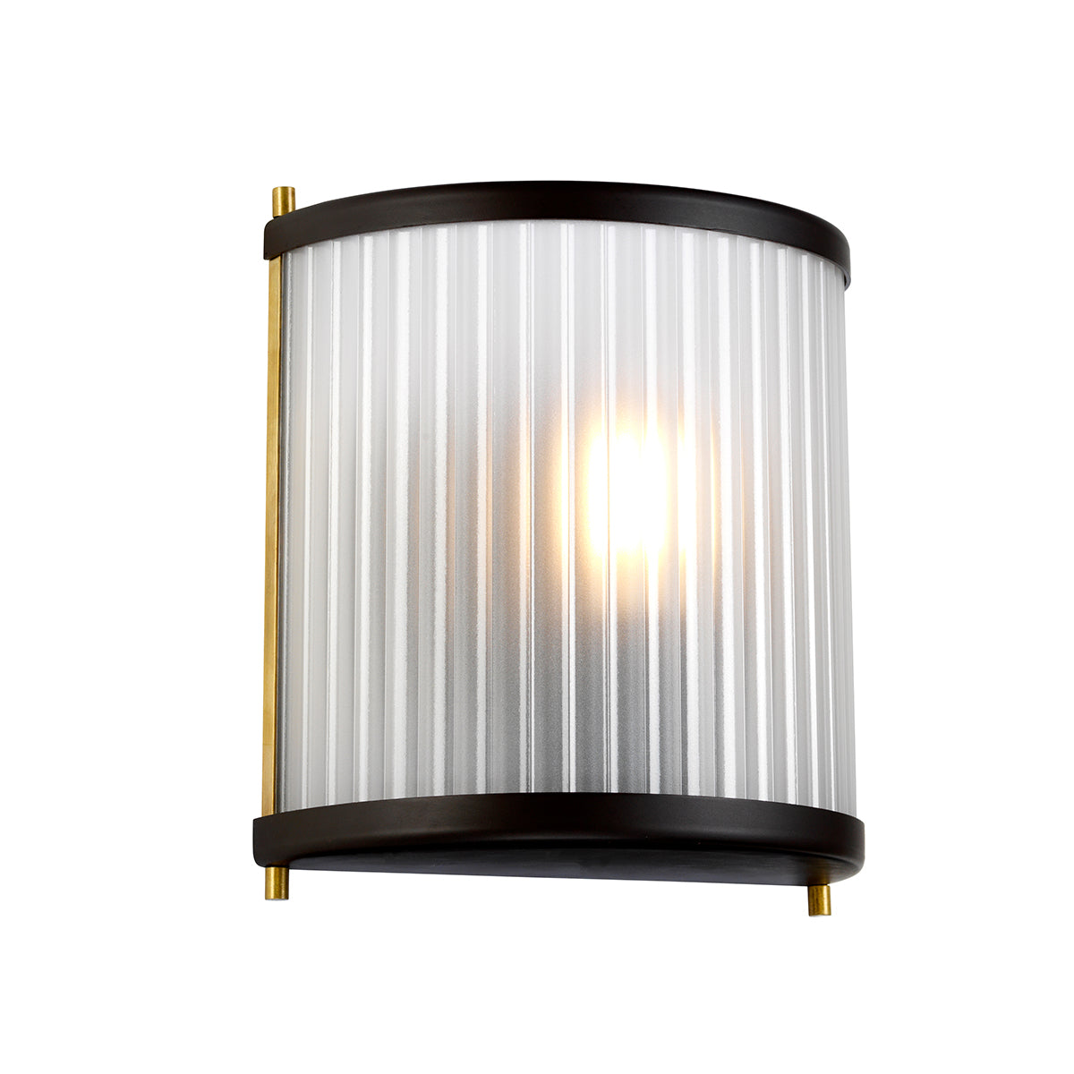 CORONA 1 SCONCE BRZ