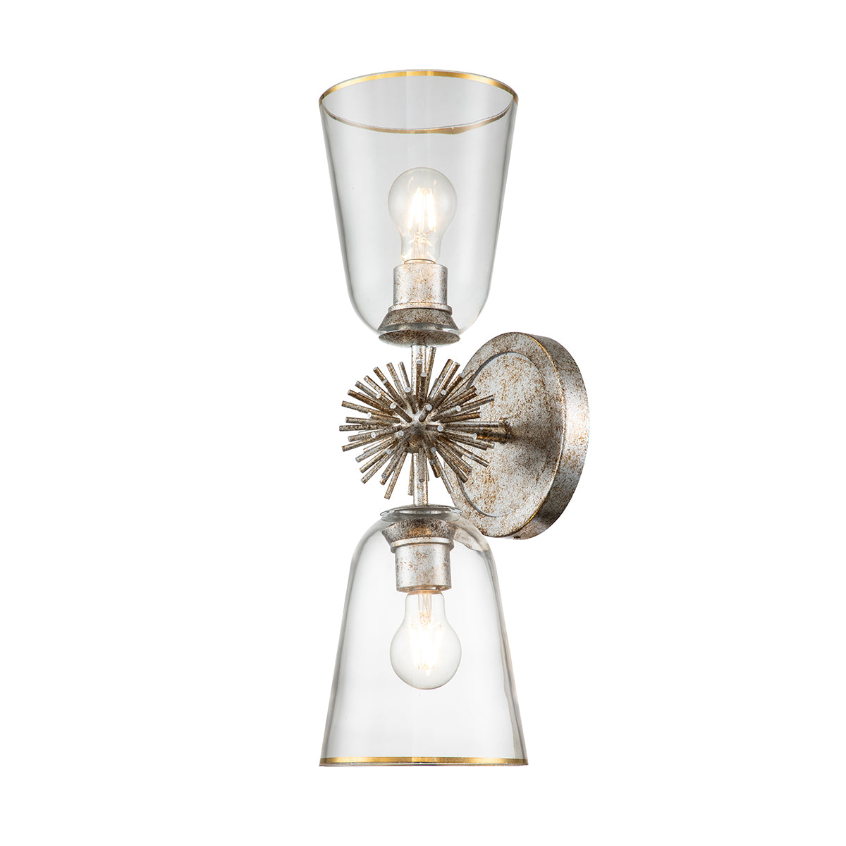 STARING 2 SCONCE SILVER