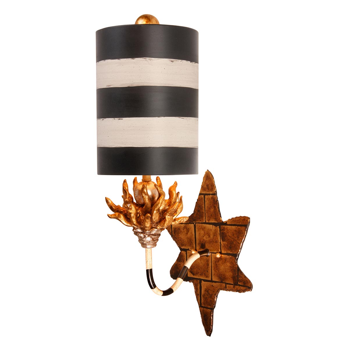 AUDUBON SCONCE BLK &WHITE