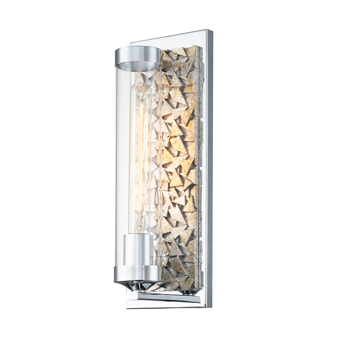 ELYSIAN 1 SCONCE CR&SILVR