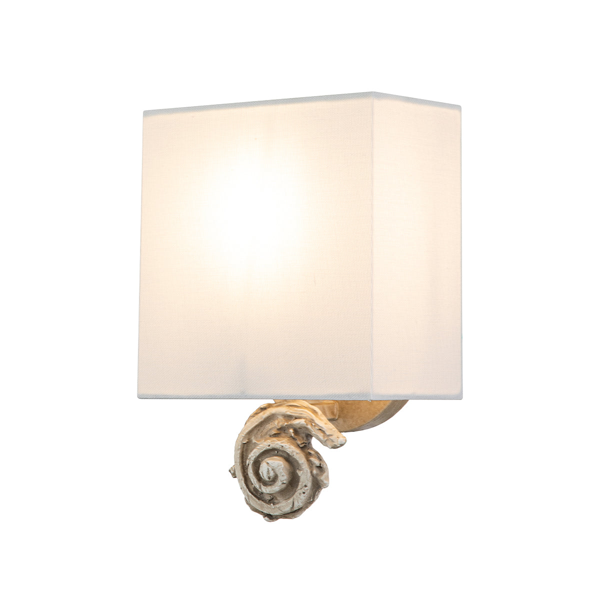 SWIRL SMALL SCONCE BONE