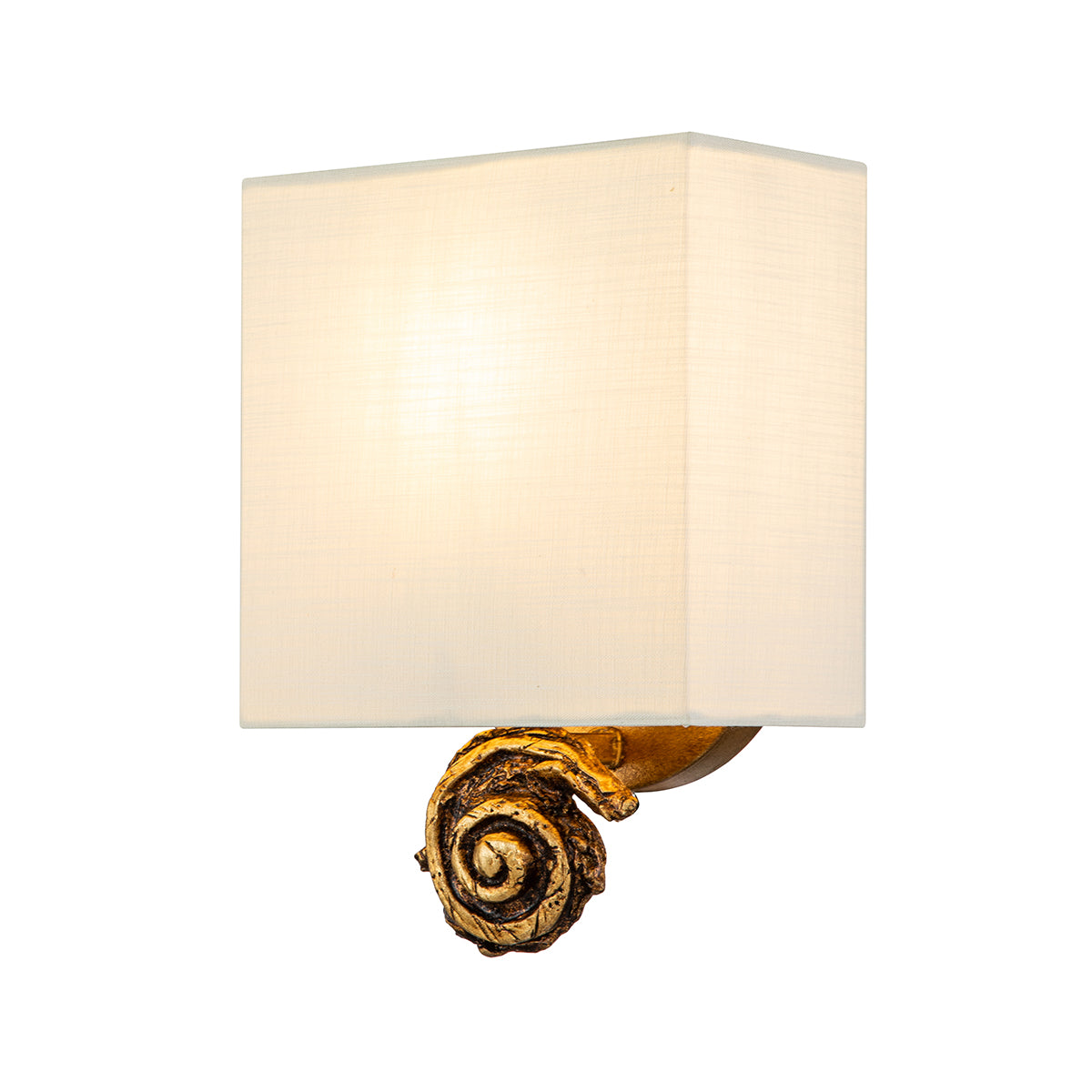 SWIRL SMALL SCONCE GOLD