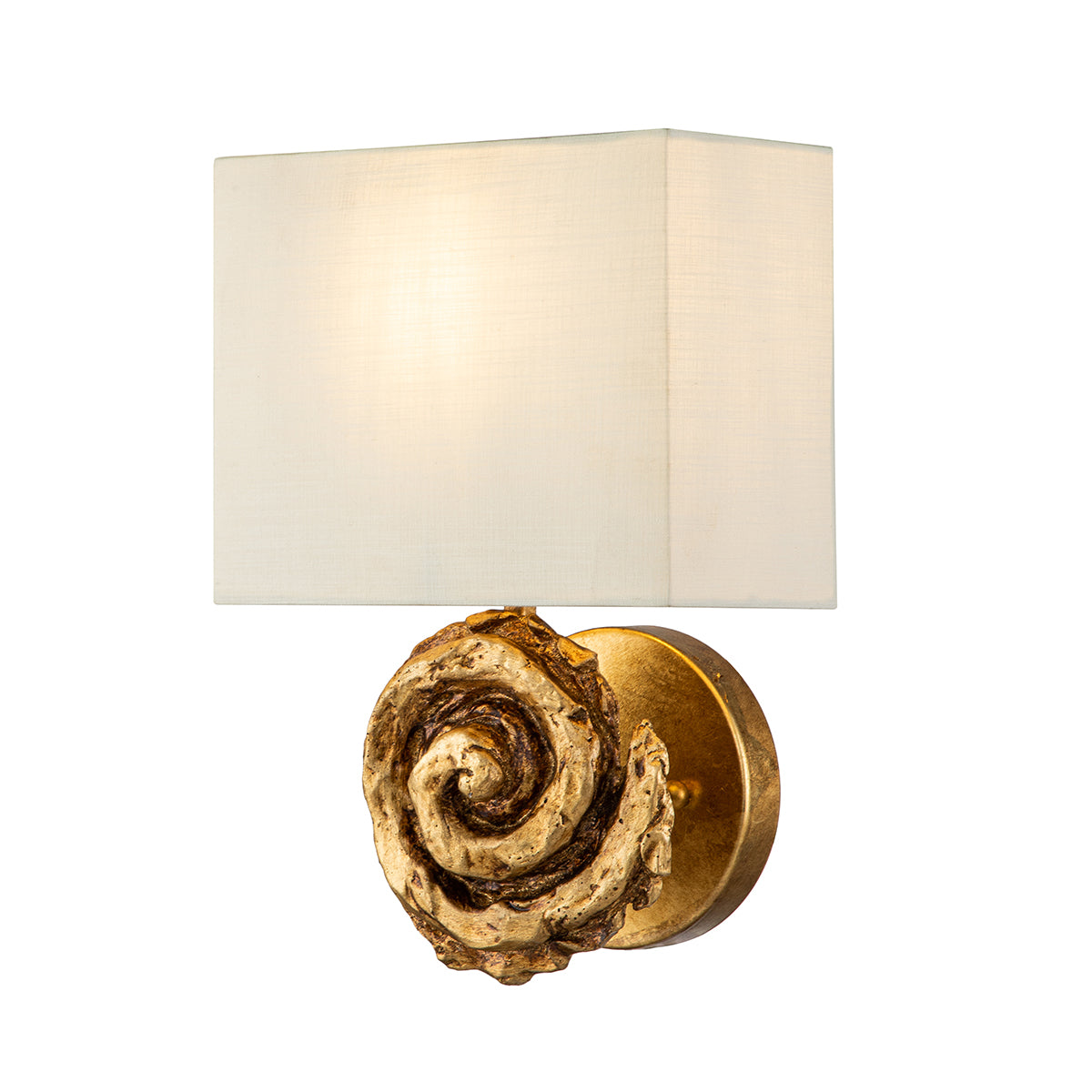 SWIRL LG SCONCE IN GOLD