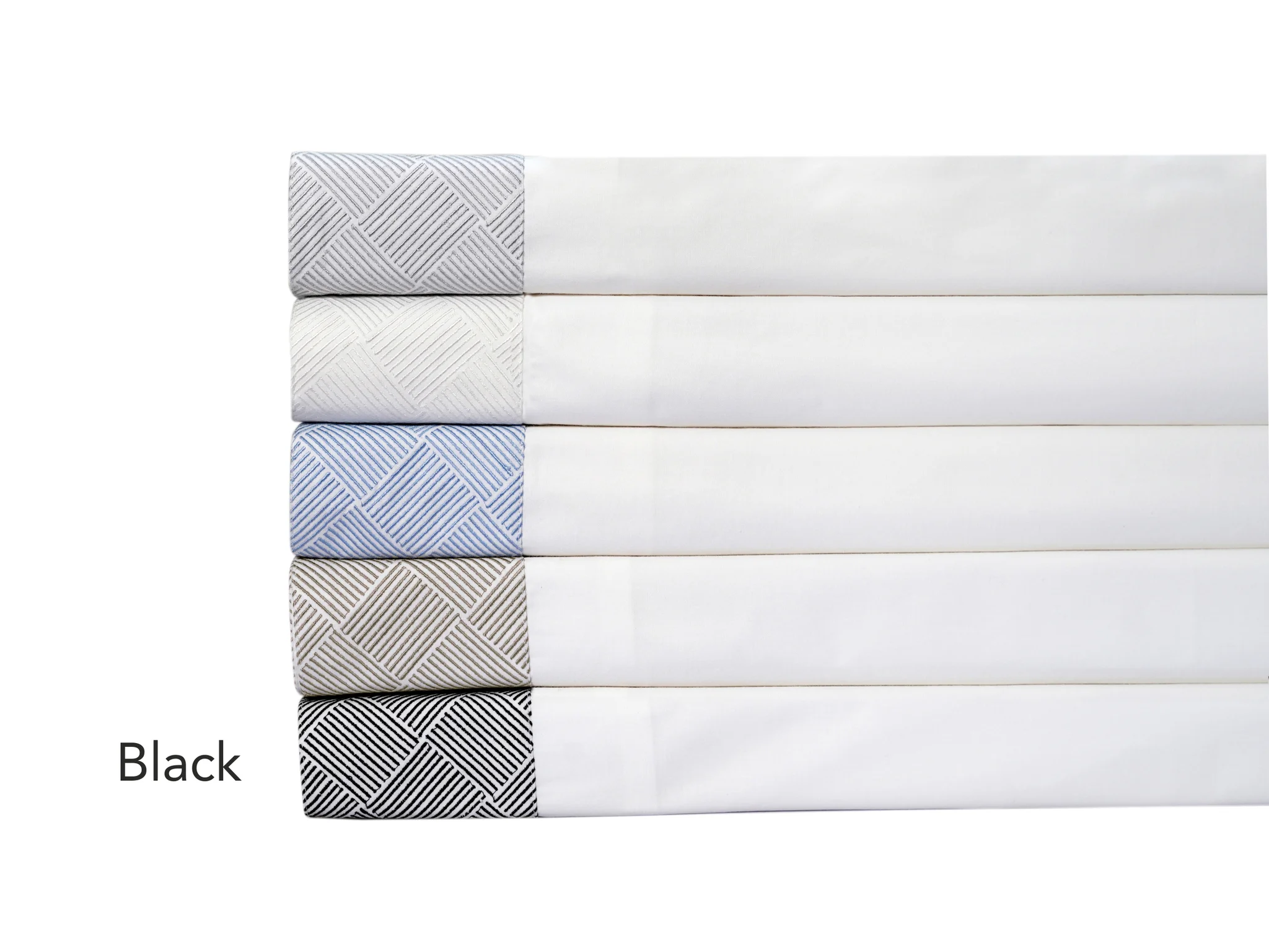 WAYLON STANDARD PILLOWCASES BLACK